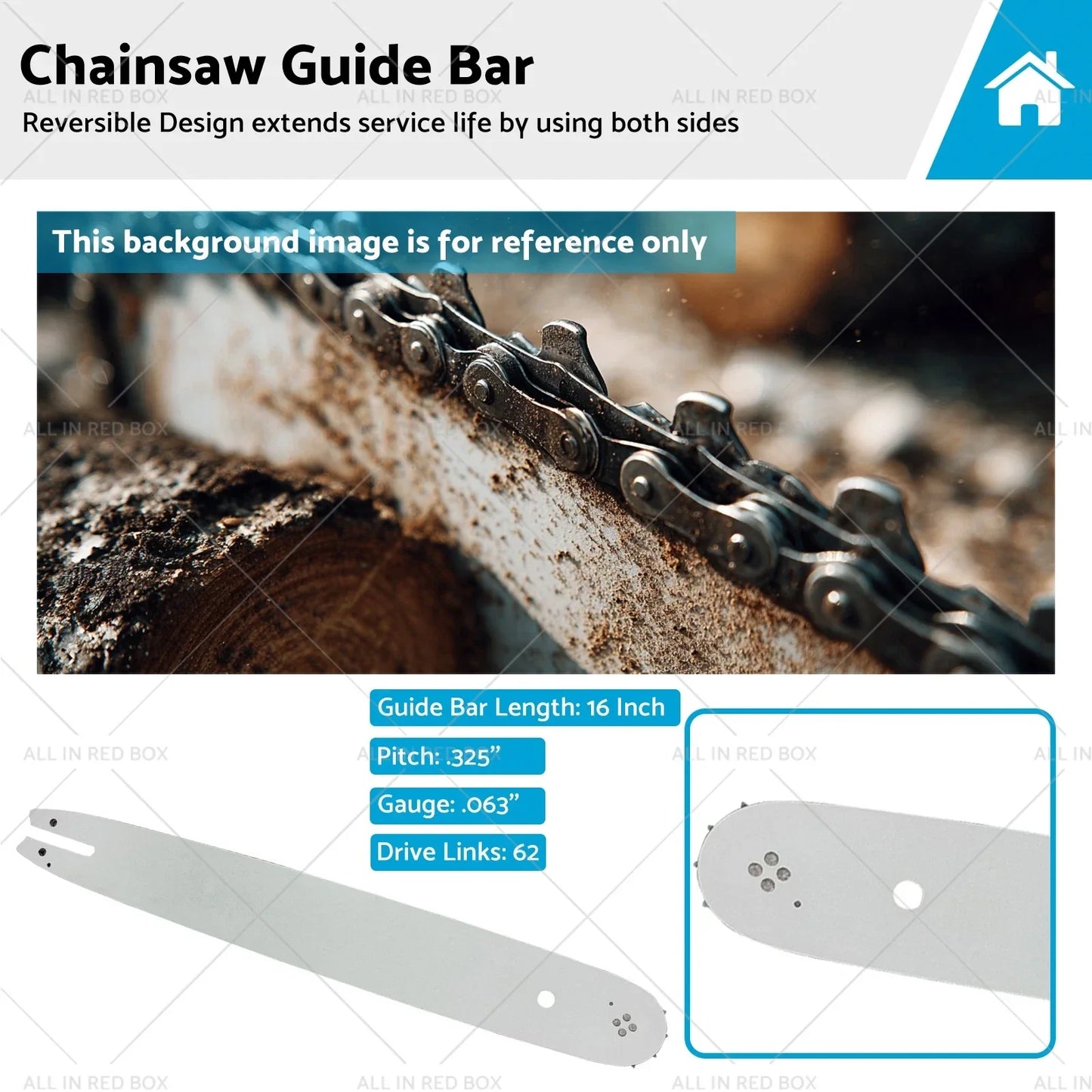 16" Chainsaw Bar .325 .063 62DL for Stihl MS 250, MS 250 C (2002-2019)