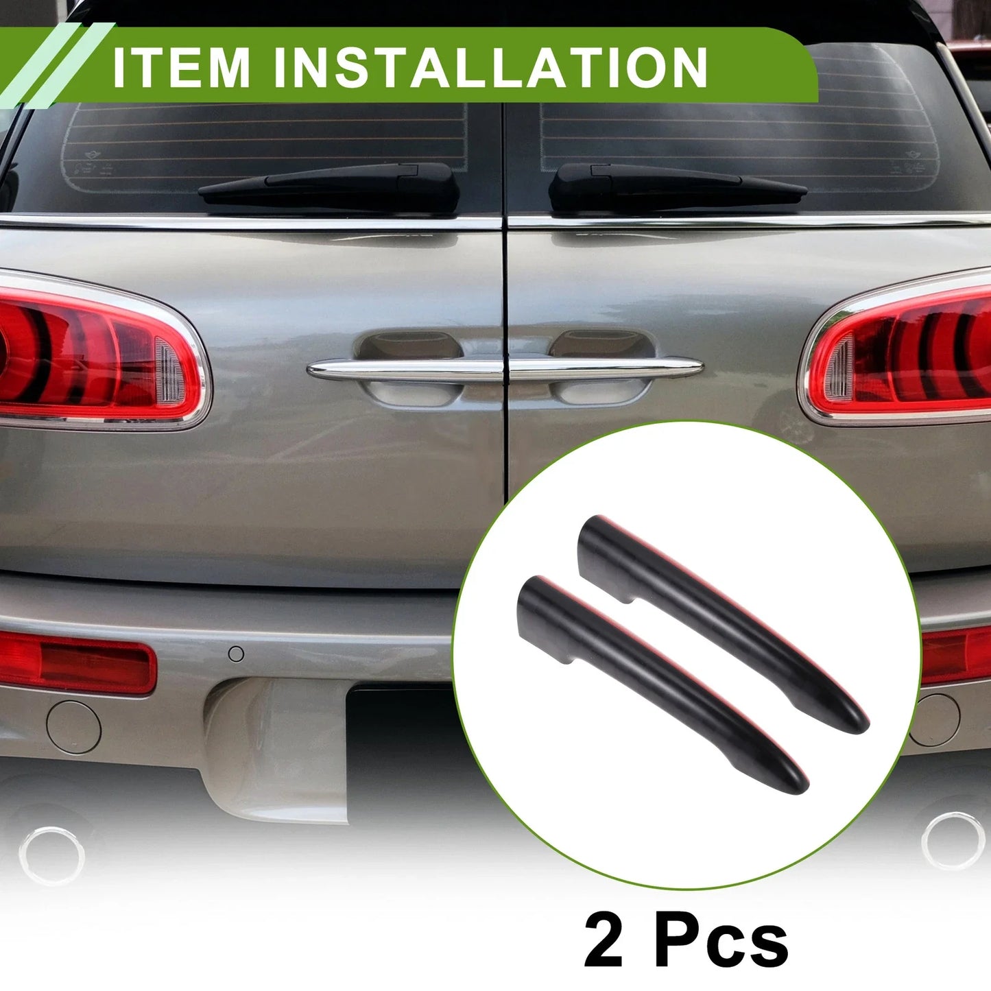 Tailgate Handle Cover for BMW Mini R55 Clubman (2006 - 2014) Black Red