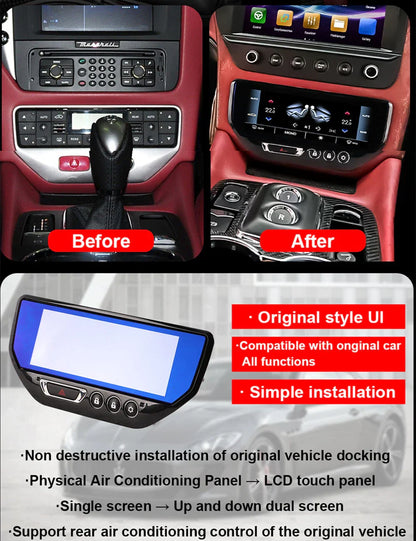 7" Climate Screen AC Control Panel for 2007-2015 Maserati GT