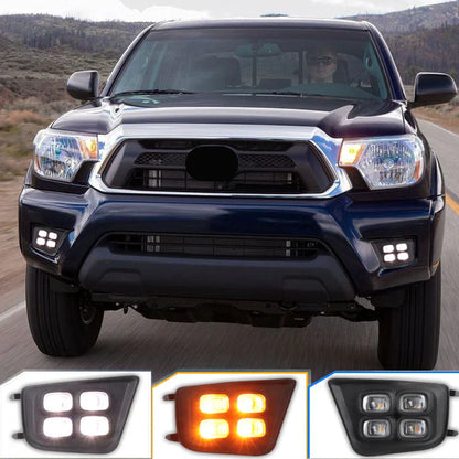 LED Daytime Running Fog Lights w/ Turn Signal for Toyota Tacoma (2012-2015)