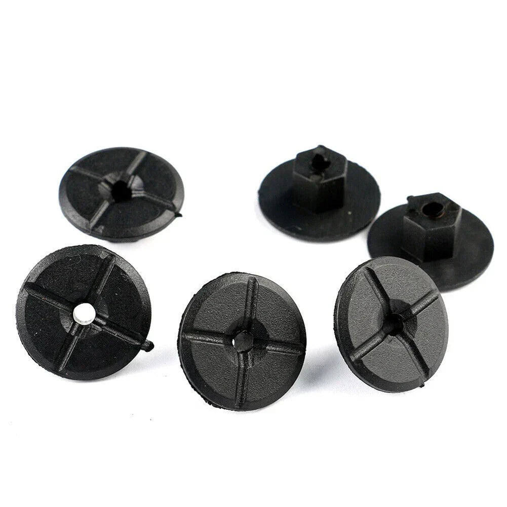 Pack of 10 Black Liner Plastic Nuts for Mercedes W201 (1982–1993)