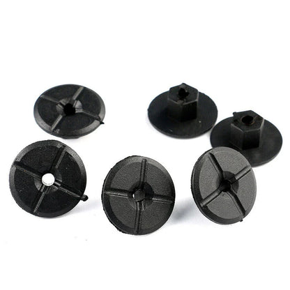 Pack of 10 Black Liner Plastic Nuts for Mercedes W201 (1982–1993)