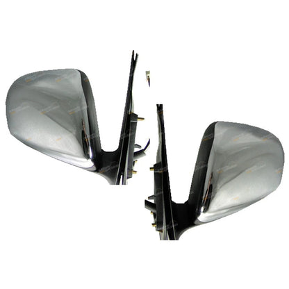 LH+RH Chrome Electric Power Mirrors 2 x for Toyota Hilux (2005–2011)