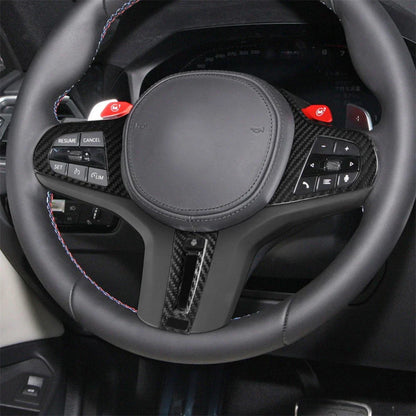 Carbon Fiber Steering Wheel Cover for 23 BMW M2 M3 M4 G82 G83 (2023)