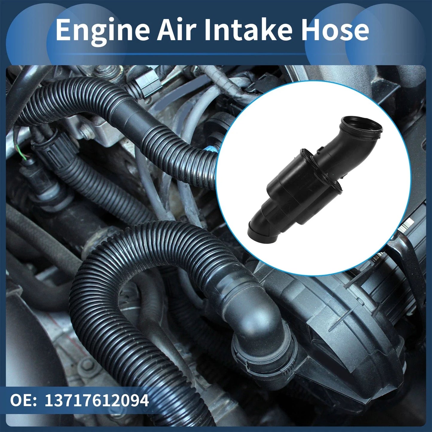 Engine Air Intake Hose for BMW F10 528i (2012-2016) Rubber