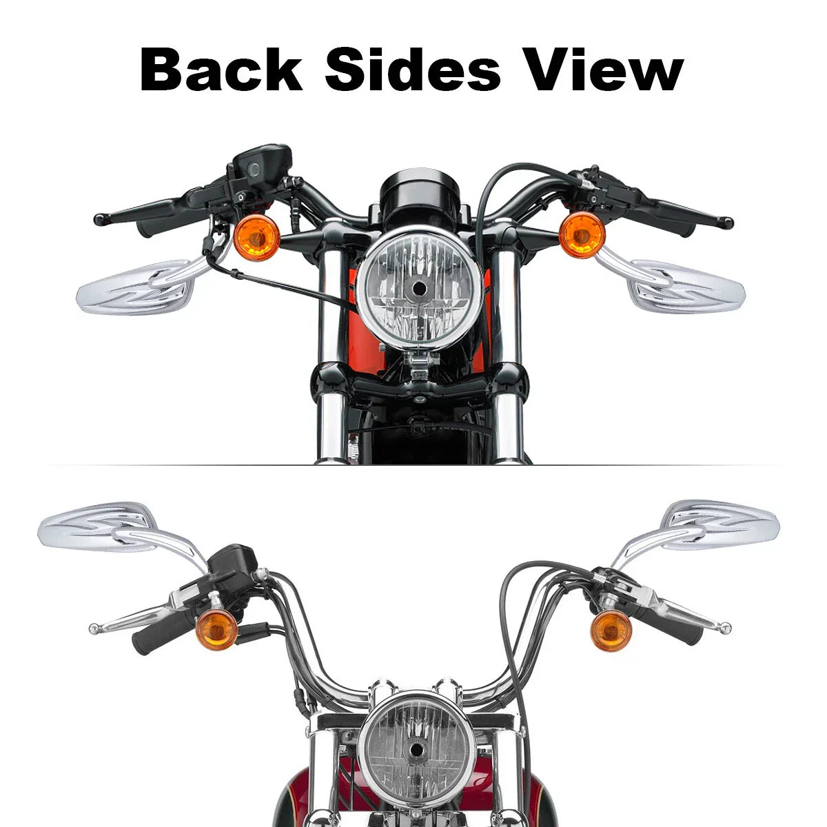 Chrome Rear-View Mirrors for Harley CVO Road Glide (2023-2024)