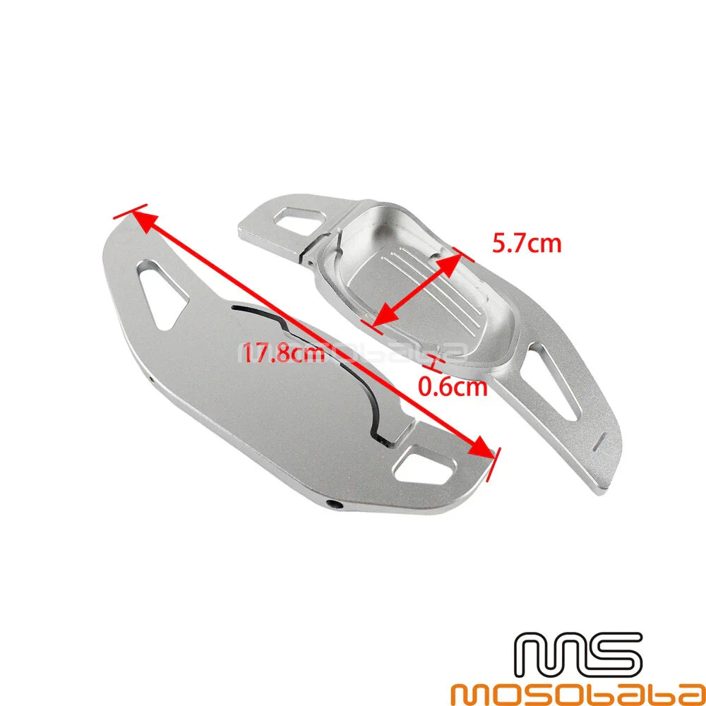 Silver Steering Wheel Gear Shift Paddles for Audi S5 S6 RS3 RS6 RS7 (2007-2023)