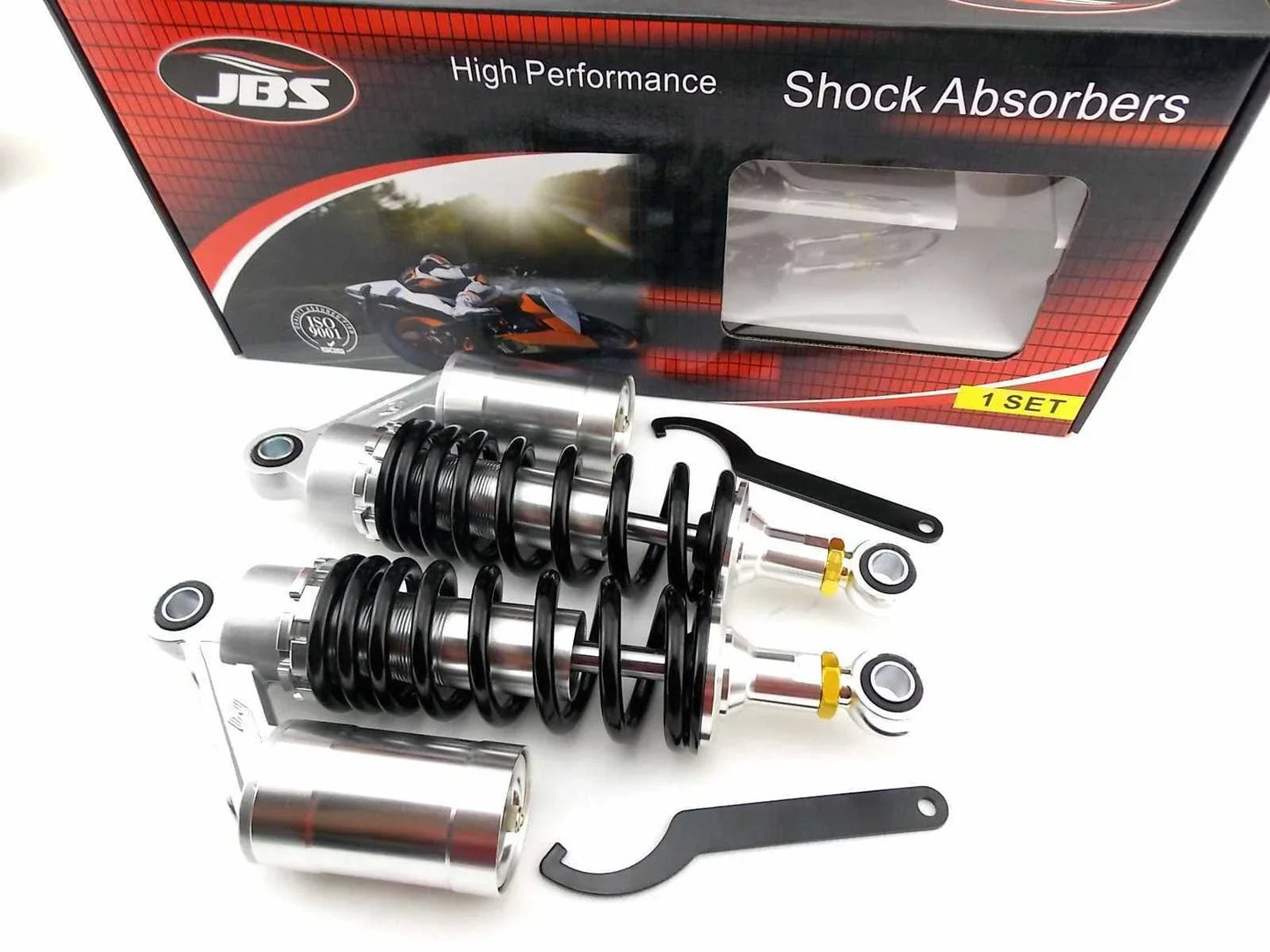 11.5" JBS Nitrogen Shock Absorbers for Harley HD FXD Dyna Super Glide (2006-2017)