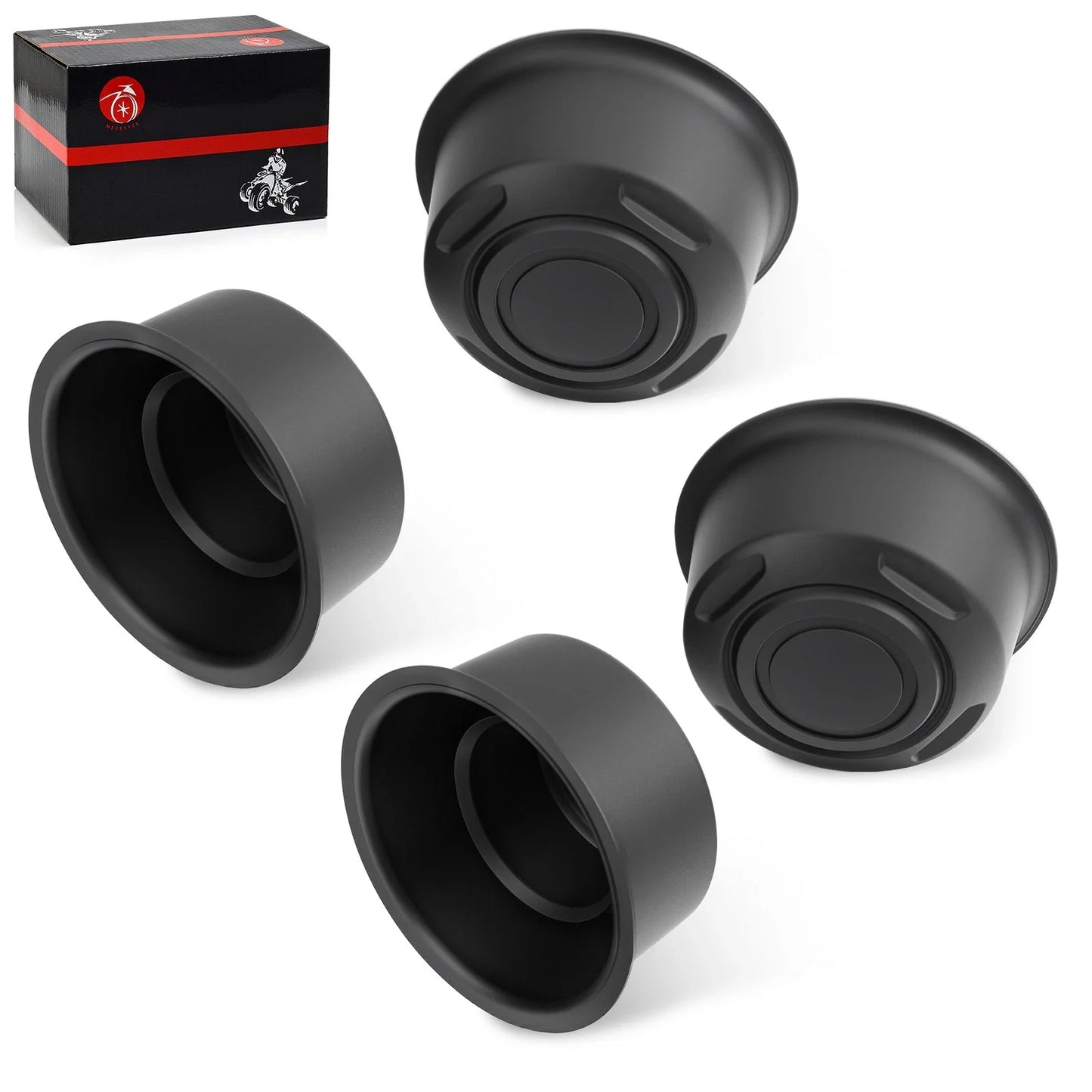 4 Front & Rear Wheel Caps for Yamaha Rhino 450 YXR450F (2006–2009)