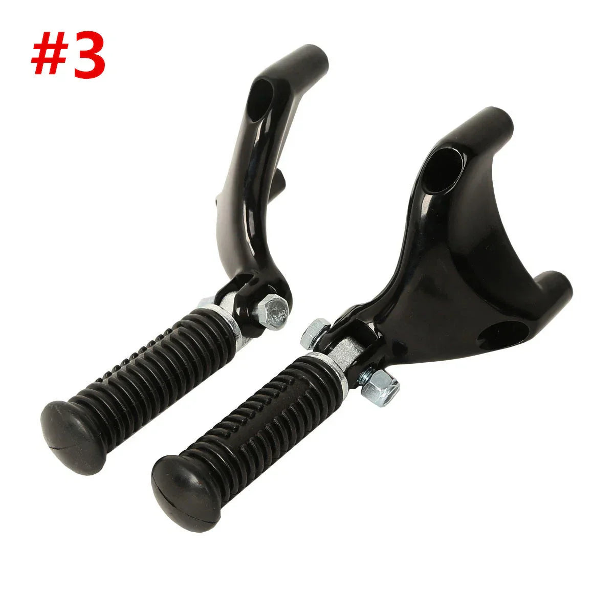 Black Passenger Foot Pegs for Harley Sportster XL883 1200 (2004-2013)