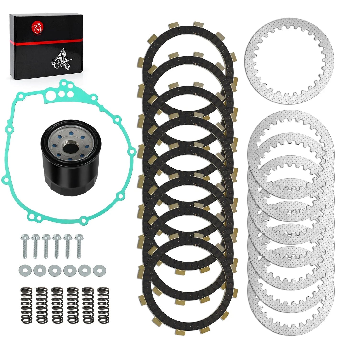 Clutch Steel Friction Plates Gasket Kit for Yamaha YZF-R6 (2003–2009)
