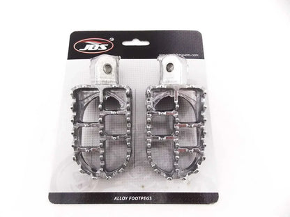 Yamaha IT125 80-81 Silver Foot Pegs Set (Left & Right)