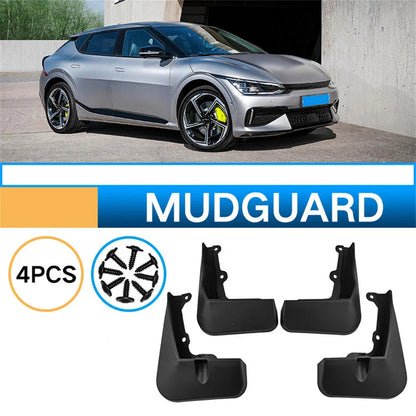 4Pcs Black Mudguard Covers for Kia EV6 GT (2022-2023)