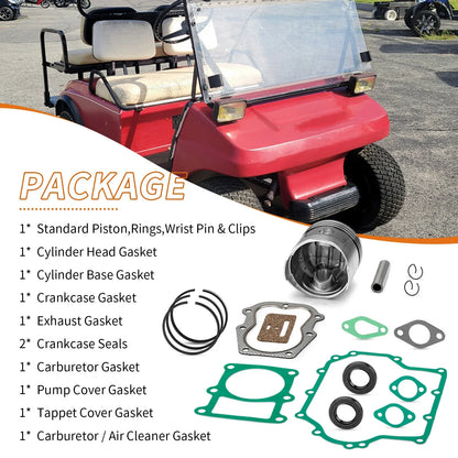 Piston Gasket Kit for Club Car Gas Golf Cart (1986–1991)