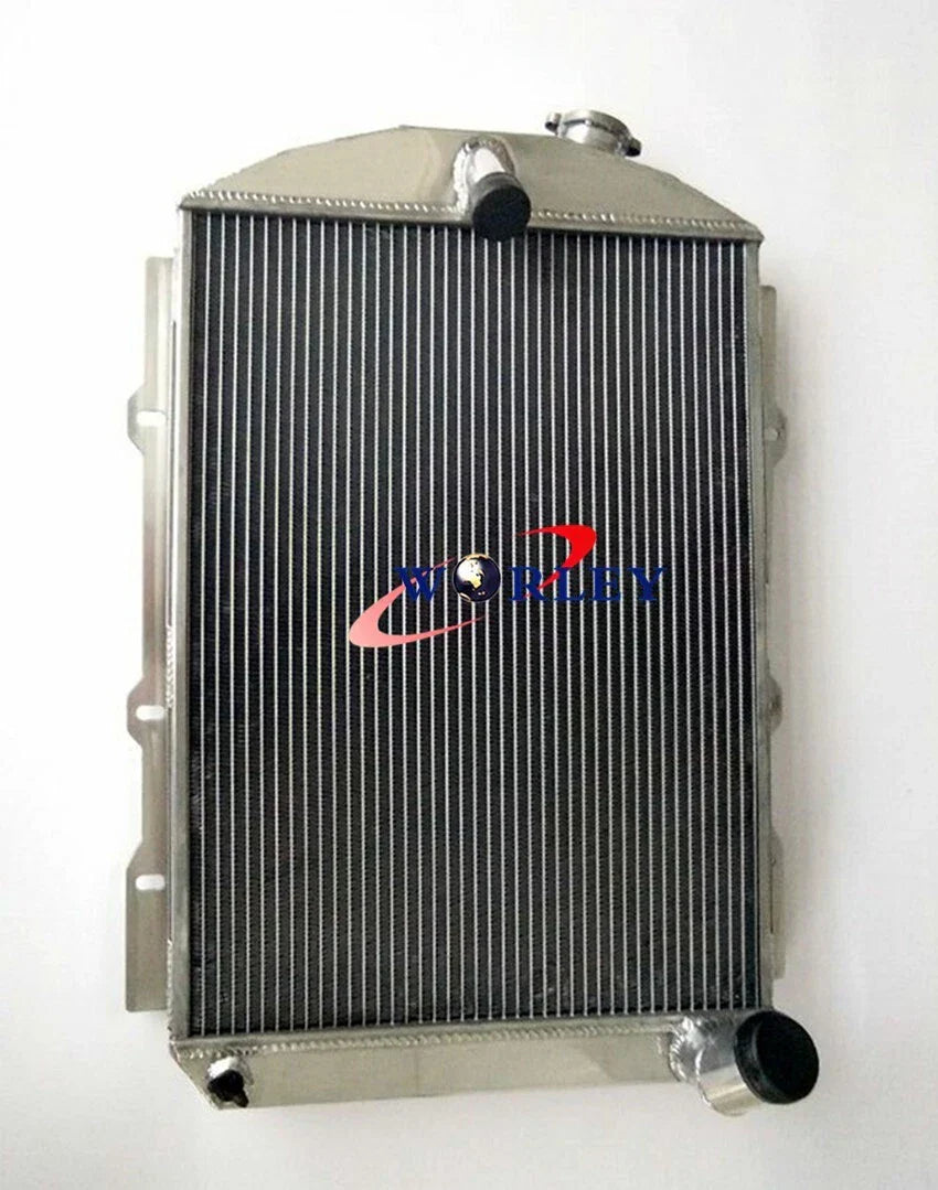 Aluminum Radiator & Fan for Chevy Hot/Street Rod 6 Cyl w/Tranny Cooler (1938)