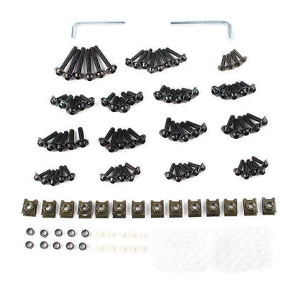 CNC Alloy Black Fairing Bolt Bodywork Screws Nuts for Kawasaki