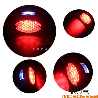 LED Cat Eye Tail Light License Plate Lamp for Harley Dyna Softail (2006-2023)