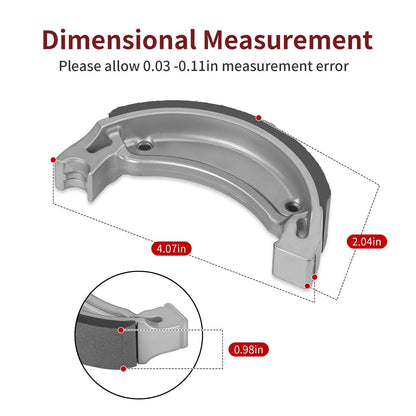 Rear Brake Shoes for Yamaha XT225 PW80 TY80 YZ80 XT125