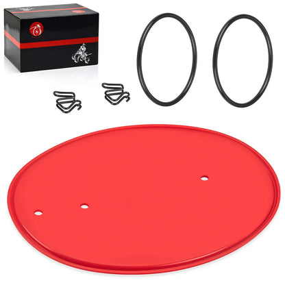 Red Front Number Plate with Mount Clips & Bands for Honda Z50R (1979-1987)