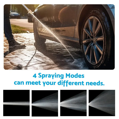 Long Pole Foam Water Bottle Nozzle 360° Rotating for Car Wash Gardening