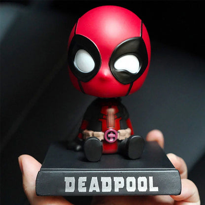 Shaking Head Phone Bracket for Car Dashboard - Deadpool Decorative Gift