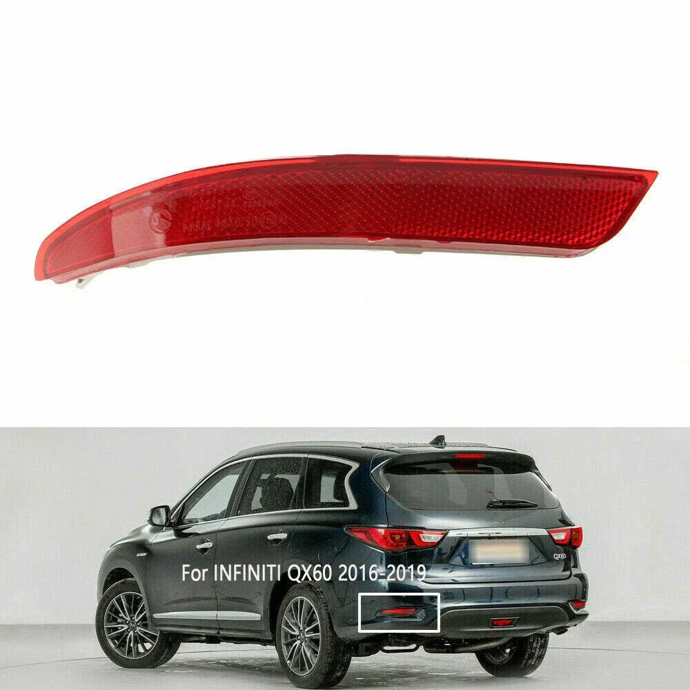 Bumper Light Rear Reflector Tail Light ABS Plastic
