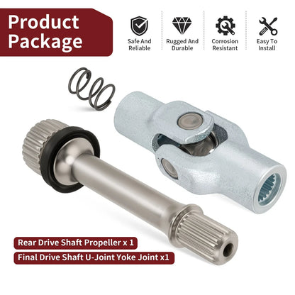 Rear Drive Shaft U-Joint Yoke Joint for Honda Foreman Rubicon 500 TRX500FA (2005–2014)