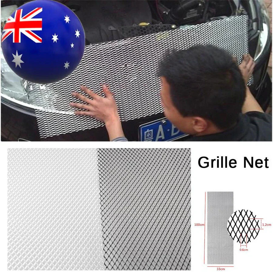 Universal Rhombus Aluminium Car Grille Mesh Cover Tuning Grill Net 40x13"