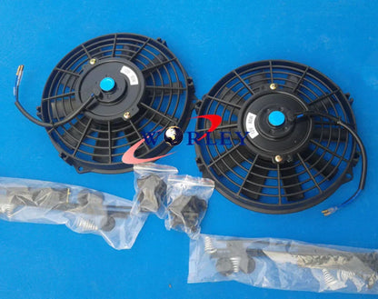 Aluminum Radiator Fan Shroud +  12" Fans for Nissan Silvia S14 S15 (1995-2002)