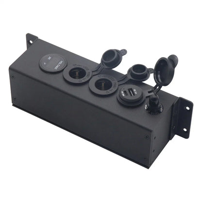 12V/24V Control Box w/ Power Socket USB & TYPE-C for Anderson Plug Connector