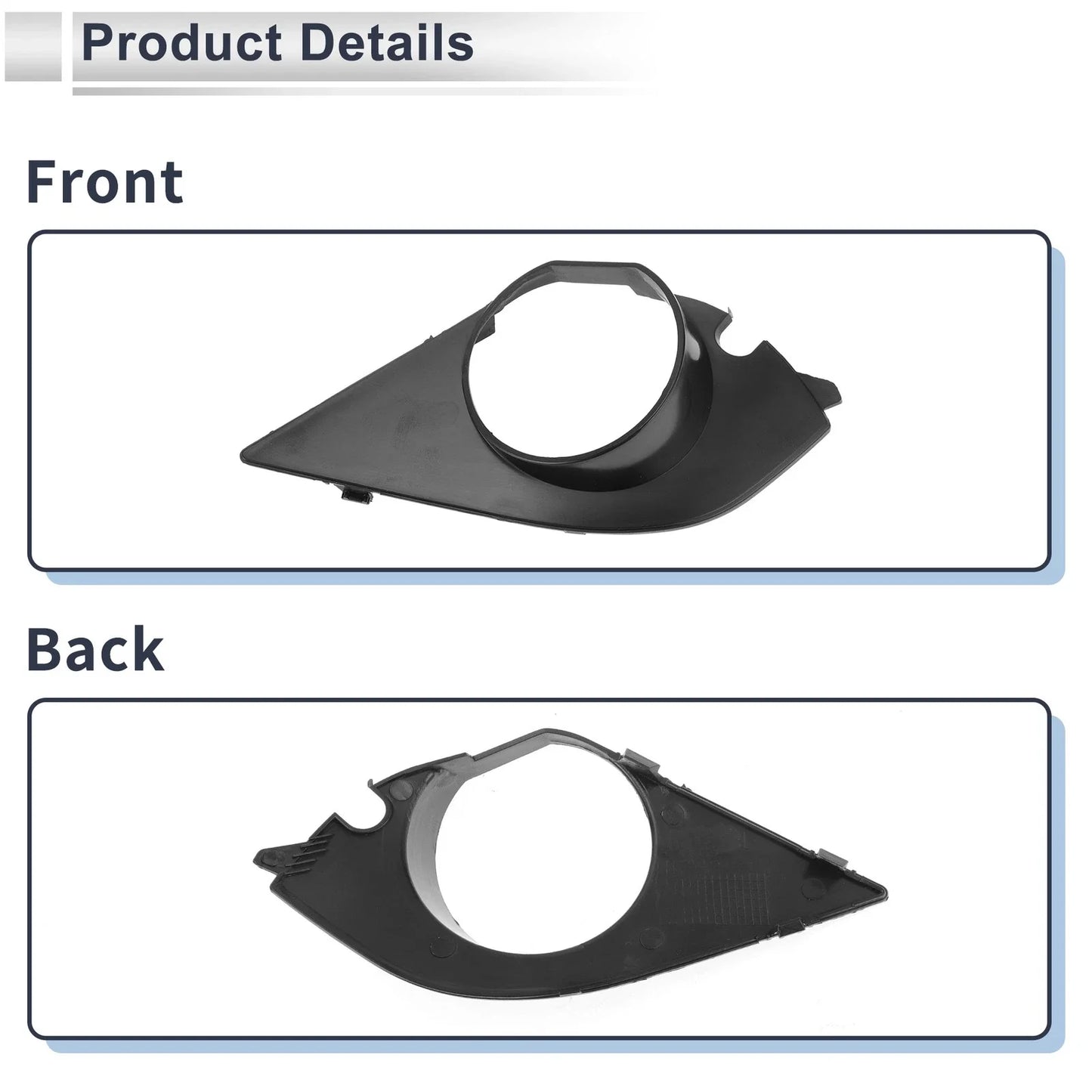 Left Front Fog Light Grill for BMW E60 E61 (2003-2009)