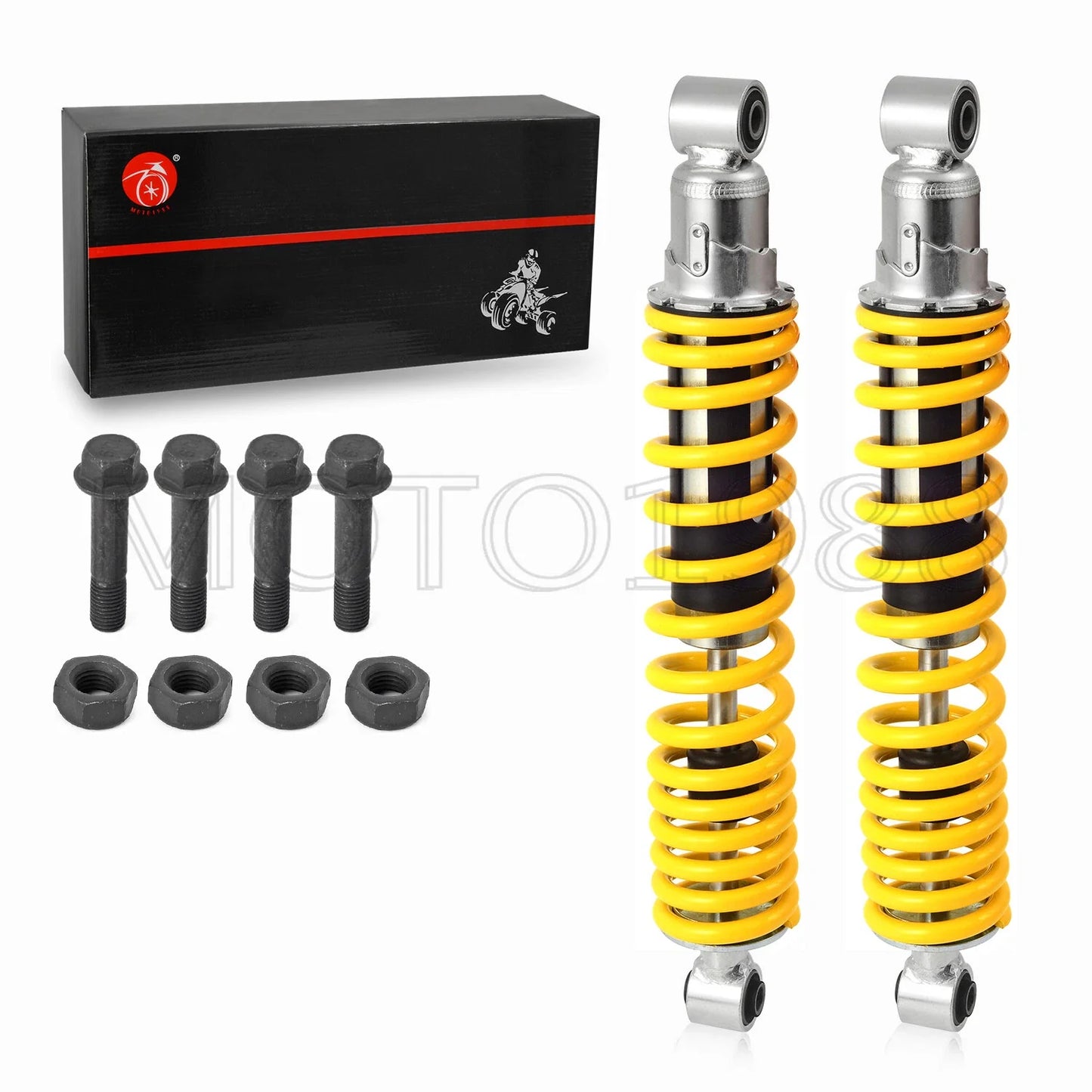 Front Shocks Absorber for Yamaha Banshee 350 Yellow Spring & Bolt (1987–2006)