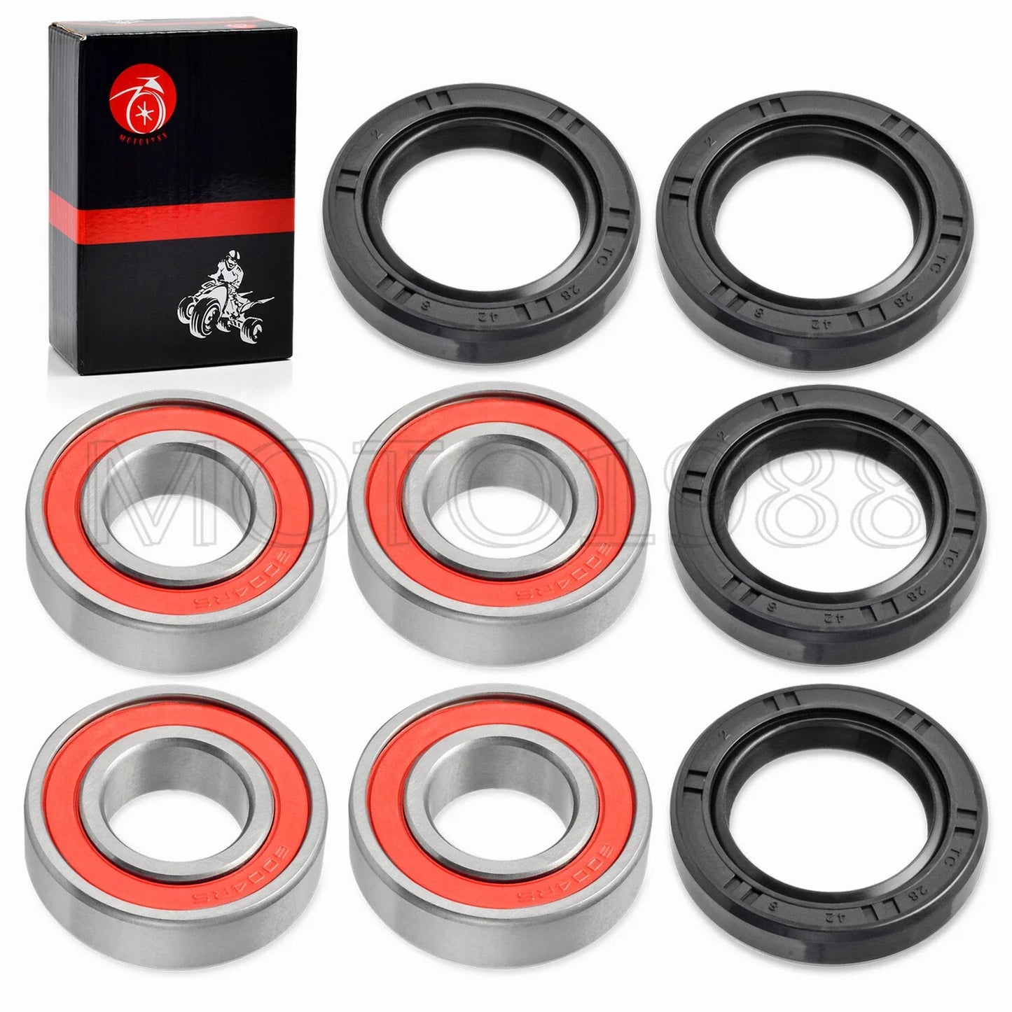 Front Wheel Bearing & Seal for Honda Rancher TRX350 TE TM Recon 250 (2000–2006)