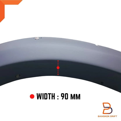 Matte Black Fender Flares for Ford Ranger 2022-2024 ()