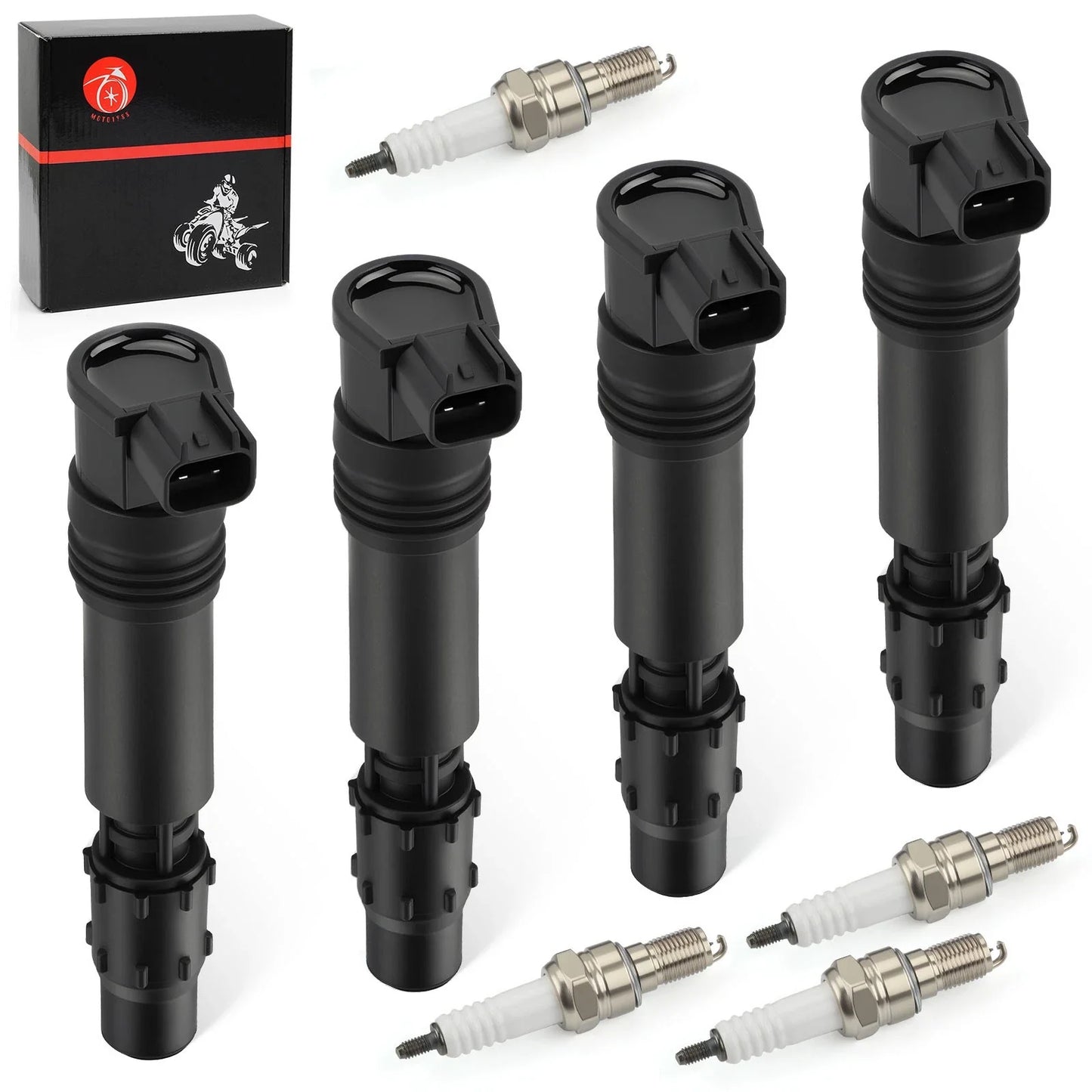 Ignition Coils 4pcs for Honda CBR600F4i CBR954RR (2002–2006)