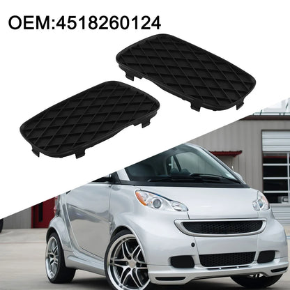 2 x Front Lower Bumper Grille Fog Lamp Cover for Smart Fortwo (2008–2012)
