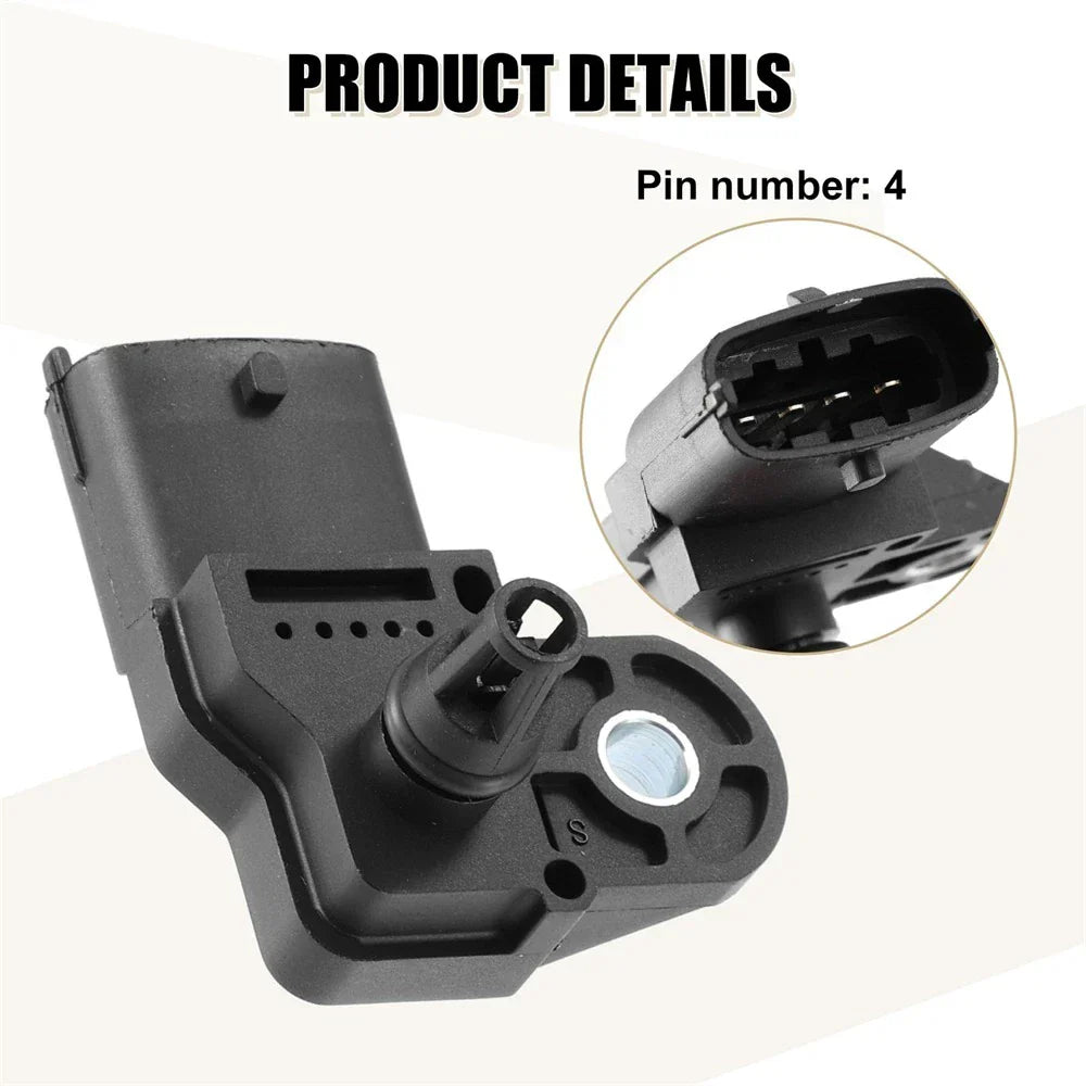 Boost Pressure Sensor for Fiat, Opel, Saab, Renault, Honda, Ford