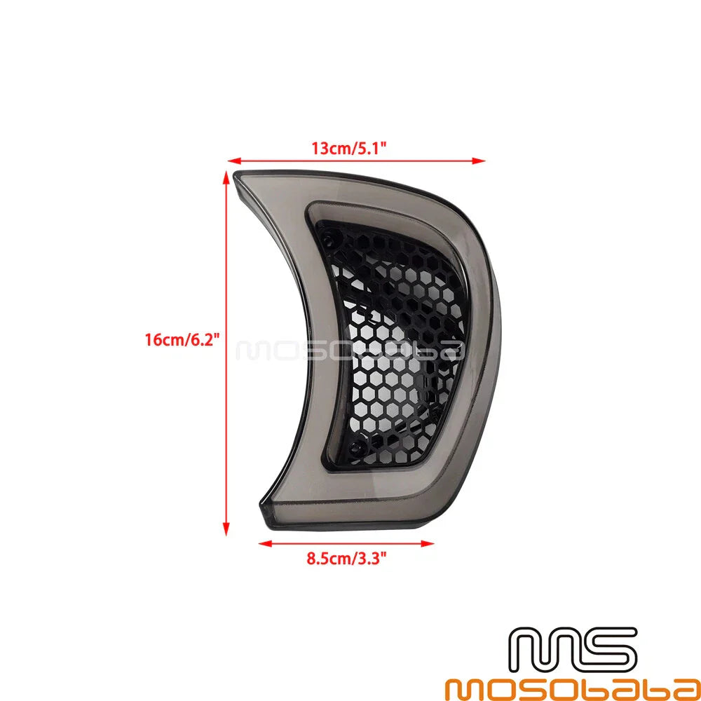 LED Headlight Vent Accent Light w/ Smoke Lens for Harley Touring Road Glide (2015)