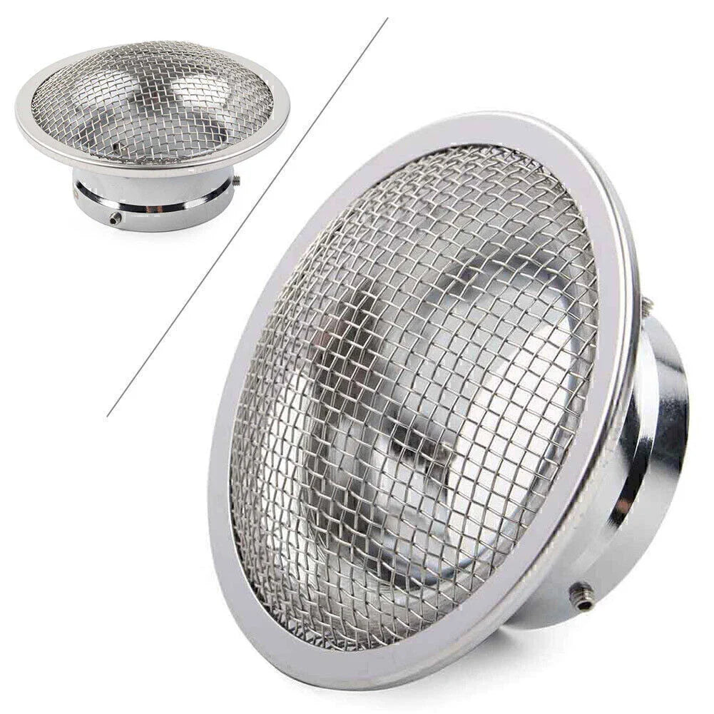 50mm Air Filter Cup Velocity Stack for PWK32 PWK34 Carb Silver
