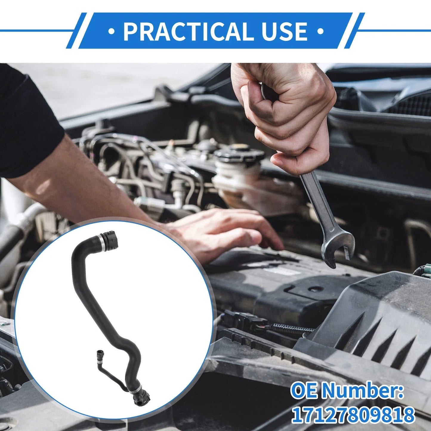 Radiator Hose for BMW 5 F10 518d Saloon Diesel (2013 - 2016)