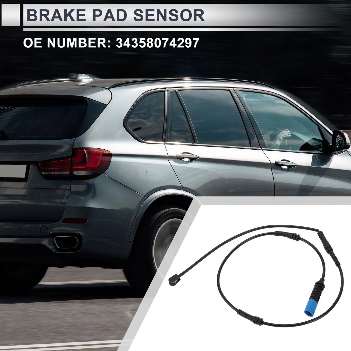 1pc Car Front Brake Pad Wear Sensor for BMW X6 (2020-2023)