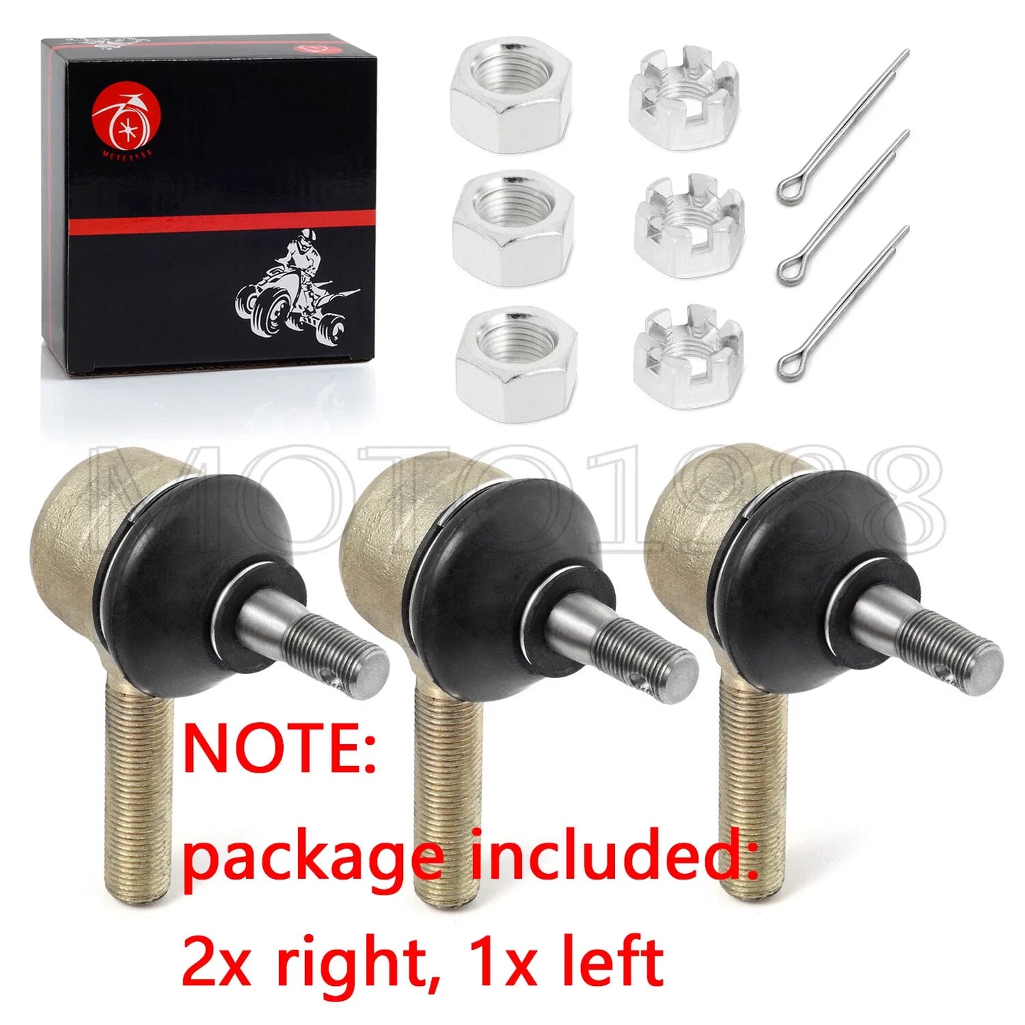 2 x Steering Tie Rod End Right & Left for Club Car DS Golf Cart (1984–2008)