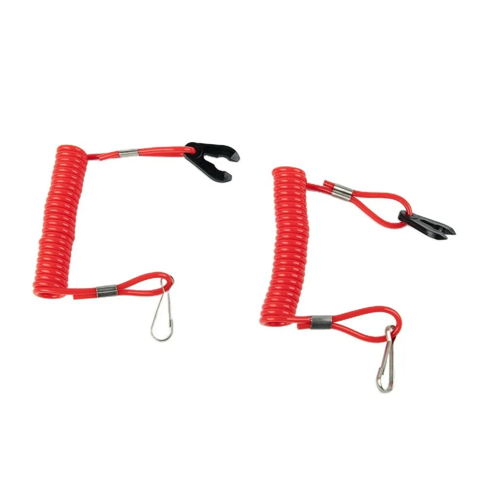 Engine Switch Lanyard for Boat Outboard Red Waterproof Kill Safety