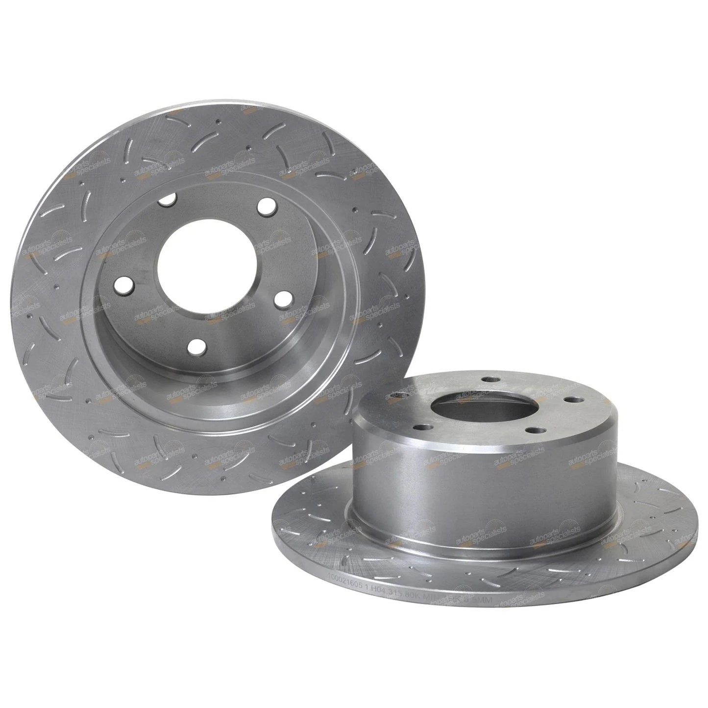 2 x Rear Slotted Drilled Disc Rotors + Pads for Lexcen VN VP VR VS (1991–1997)
