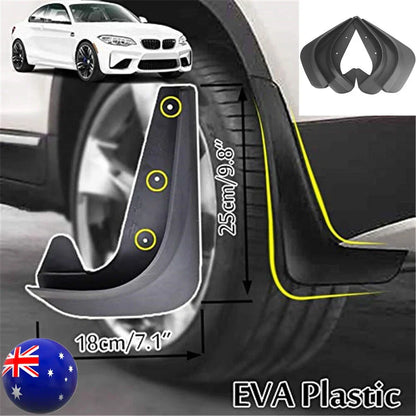 4x Universal Mud Flaps Splash Guards for Car Front & Rear AU