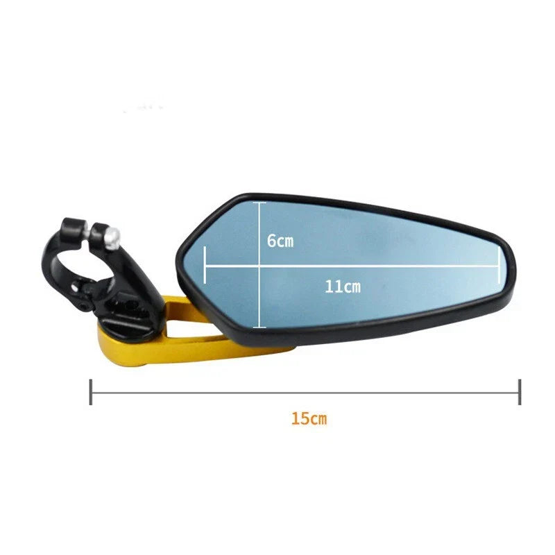 7/8" Handle Bar End Rearview Side Mirrors for Honda Yamaha