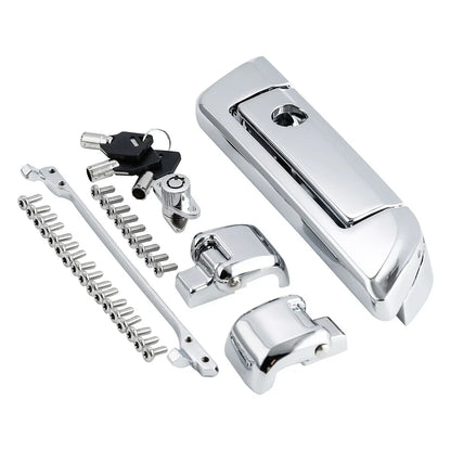 Chrome Trunk Latches & Key Hinges for Harley Street Glide (2014 - 2024)