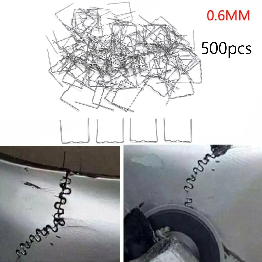 500x 0.6mm Hot Stapler for Car Bumper Fender Welding Plastic Repair Kit
