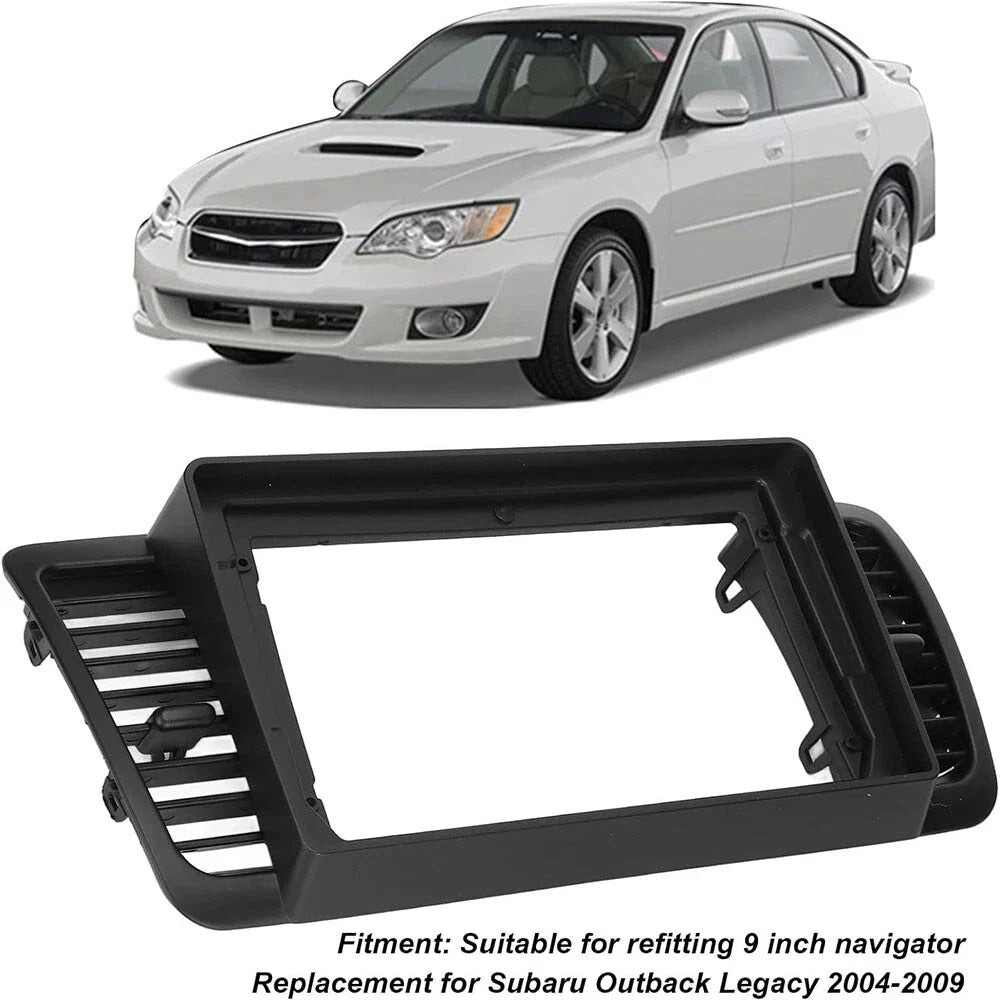 Double Din Stereo Radio Fascia Panel Trim for Subaru Outback Legacy (04-09)