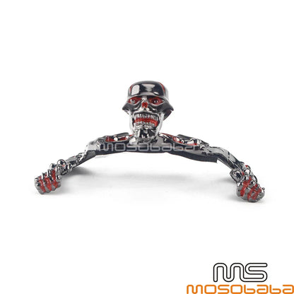 4" Headlight Visor Skull Skeleton Decorative Figure for Harley